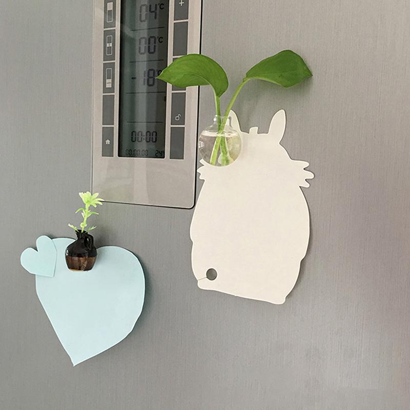 8Pcs Set Mini Ceramic Vase Design Magnet Refrigerator Magnet Diy Fridge Magnet For Flower For Flower Refrigerator Decorations