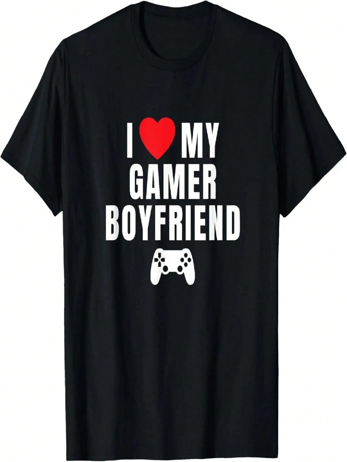 I LOVE MY GAMER BOYFRIEND Funny Gamer And Relationship Humor T-Shirt S разноцветный