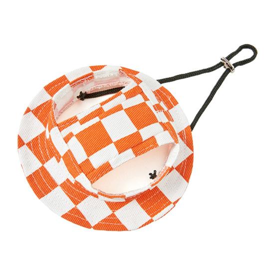

Шляпа для собак, удобная шляпа от солнца для домашних животных с ветрозащитной веревкой, дышащая шляпа с козырьком для домашних животных и отверстиями для ушей, аксессуары для домашних животных S оранжевый
