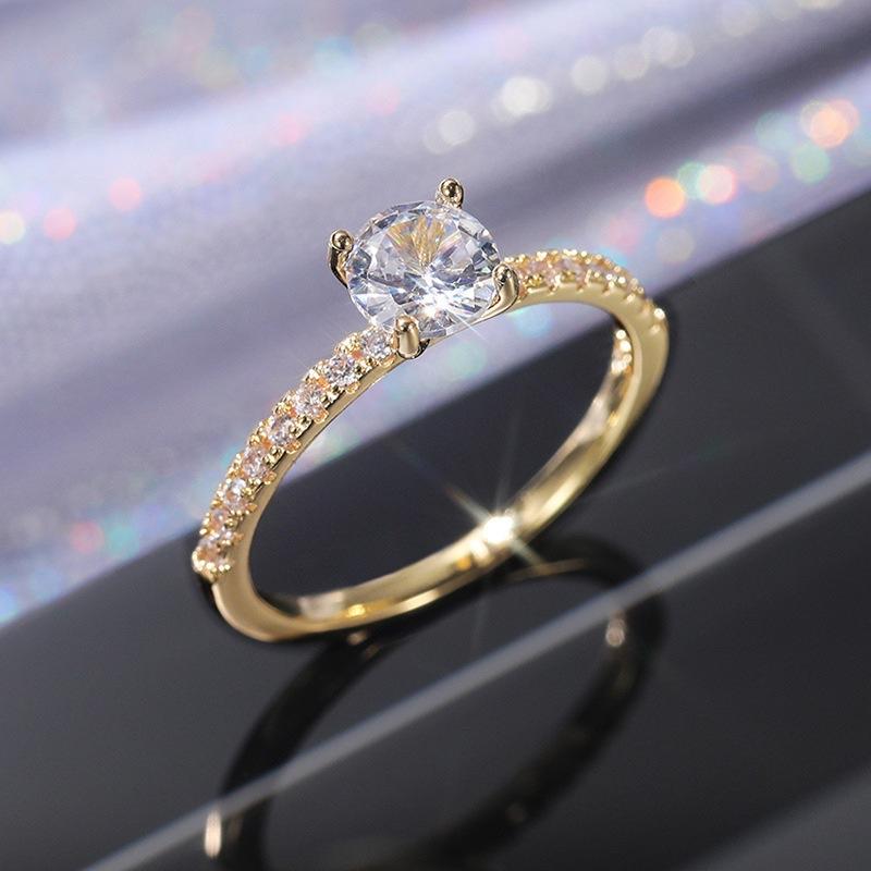 Luxury Ring Simple Light Luxury High-end Touch Jewelry Engagement Wedding Ring
