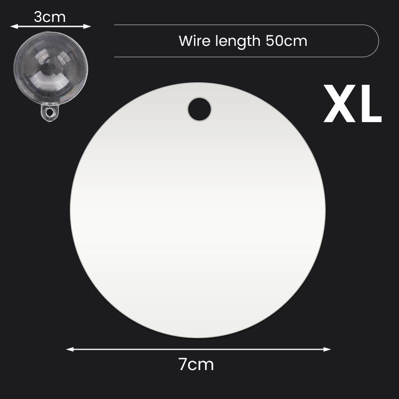 Aquarium Acrylic Betta Training Mirror Fish Tank Floating Mirror for Fish Betta Flowerhorn Cichlid Training Fish Tank Ornaments