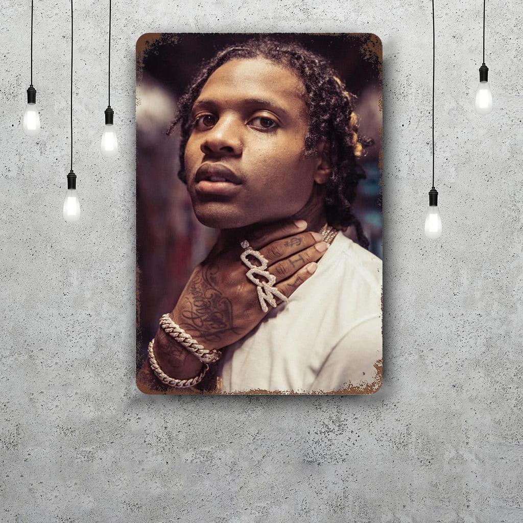 lil durk Decor Vintage Metal Signs Tin Signs Captain Poster Decor for Bar Pub Club Man Cave Wall Decoration