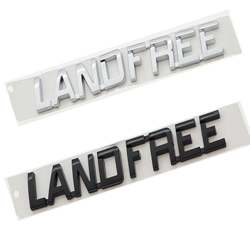 

1 Piece ABS For Toyota Land Free Car Letter Logo Sticker Rear Bumper Badge Trunk Logo Accessory Glossy Black
