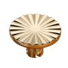Pack of 6 Cabinets Knobs Brushed Brass Zinc Alloy Round Drawer Handle for Closet Dresser and Wardrobe Decoration