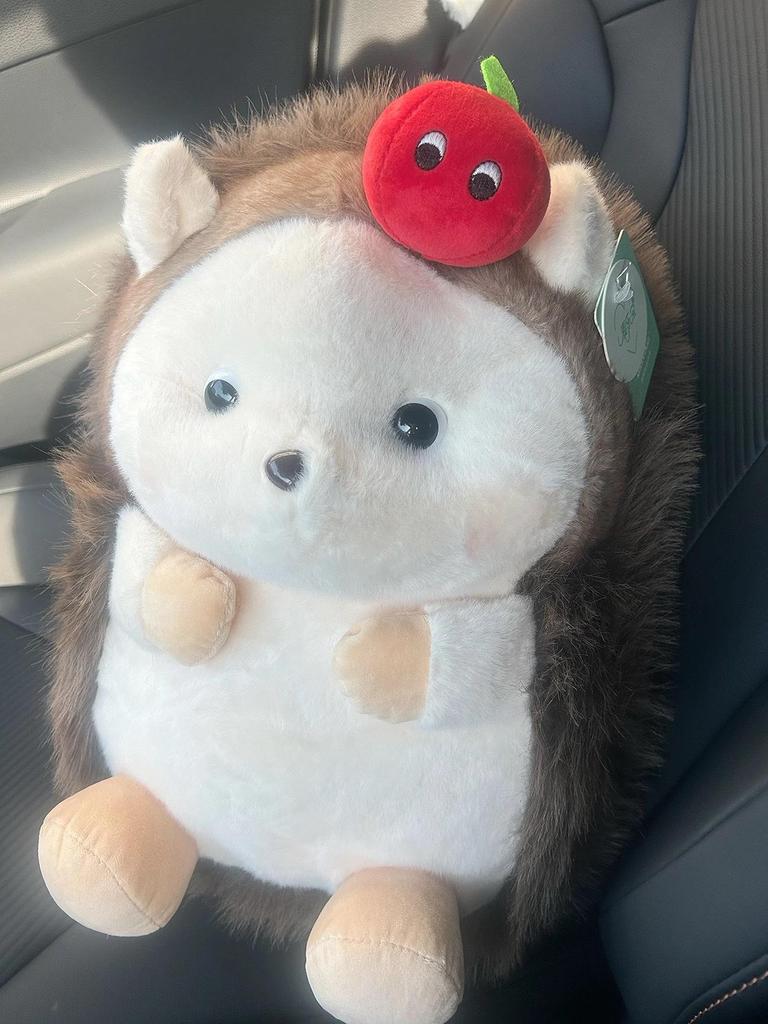 Cartoon Apple Hedgehog Plush Toy - Cute Animal Plush for Kids