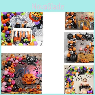 Multicolored Halloween Balloon Arch Kit For Kids Birthday Party Decorations