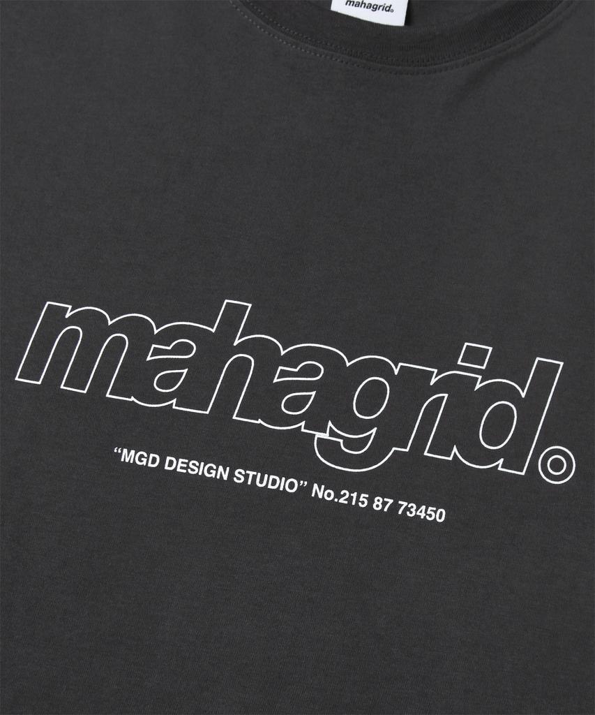 MAHAGRID Third Logo Tee Charcoal(Mg2Cmmt508A)