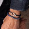 Pig & Hen Lobster Larry Bracelet - Navy X Silver