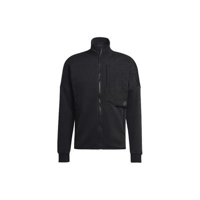 4Cmte Trainingsjacke Lässige Jacke mit Buchstabenprint Herrenjacke Schwarz HM6235
