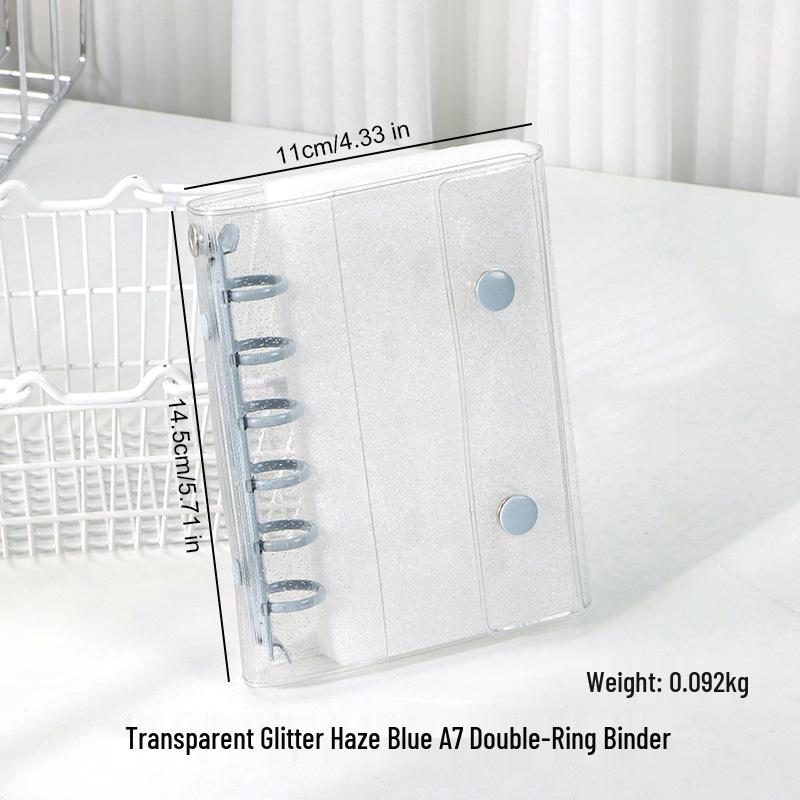 M5 Transparent PVC Binder Cover for A6/A7 Photocards & Stickers