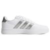 Adidas Breaknet 2.0 Leather Slip Resistant Lightweight Low Top Skate Shoes Women Sneakers White Silver HP9440