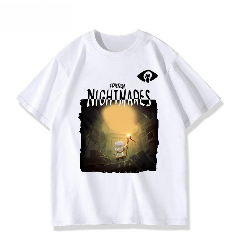 2026 Tiny Nightmare Collaboration Item That Ruined Felilins Anime Accessories Tshirt Unisex Summer Cotton Shortsleeved Top