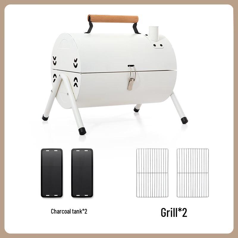 Hanlemeitu HL-0605 Americký uzený přenosný venkovní gril