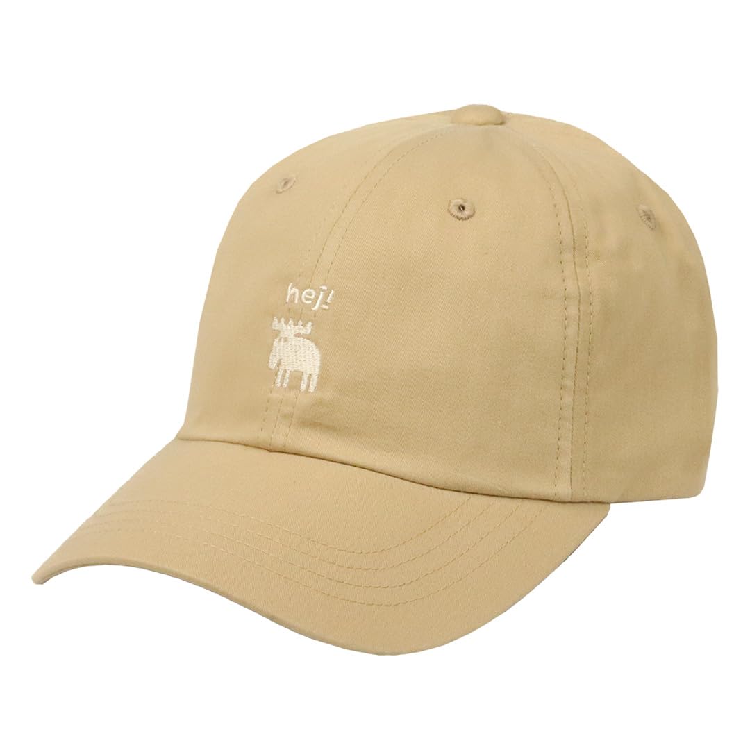 moz Cap for Women and Men Moz Twill Brand Beige [Moz] - Cap, Logo, Cute, Stylish, Casual,