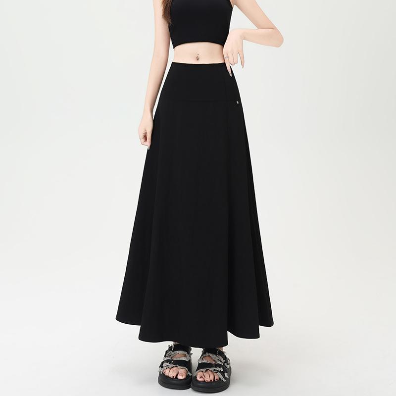 Black and White Fishtail Skirt Skirt Children's Summer Small Fashion Medium and Long Skirt Umbrella Skirt