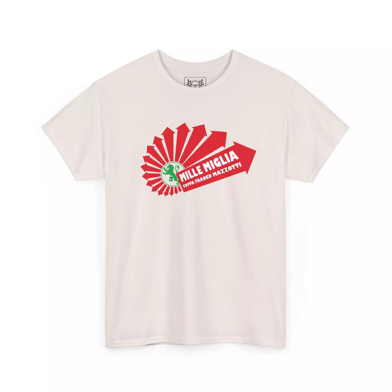 

Mille Miglia Vintage Racing T-Shirt - Italy Race Design Tee - Sport Car Fan Gift L