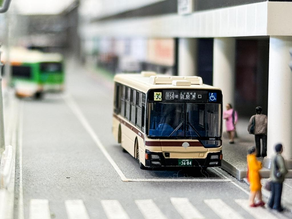 The Bus Collection Bus Collection Tokyo Metropolitan Bureau of Transportation Toei Bus 100th Anniversary Commemoration So-called Toden Color Diorama