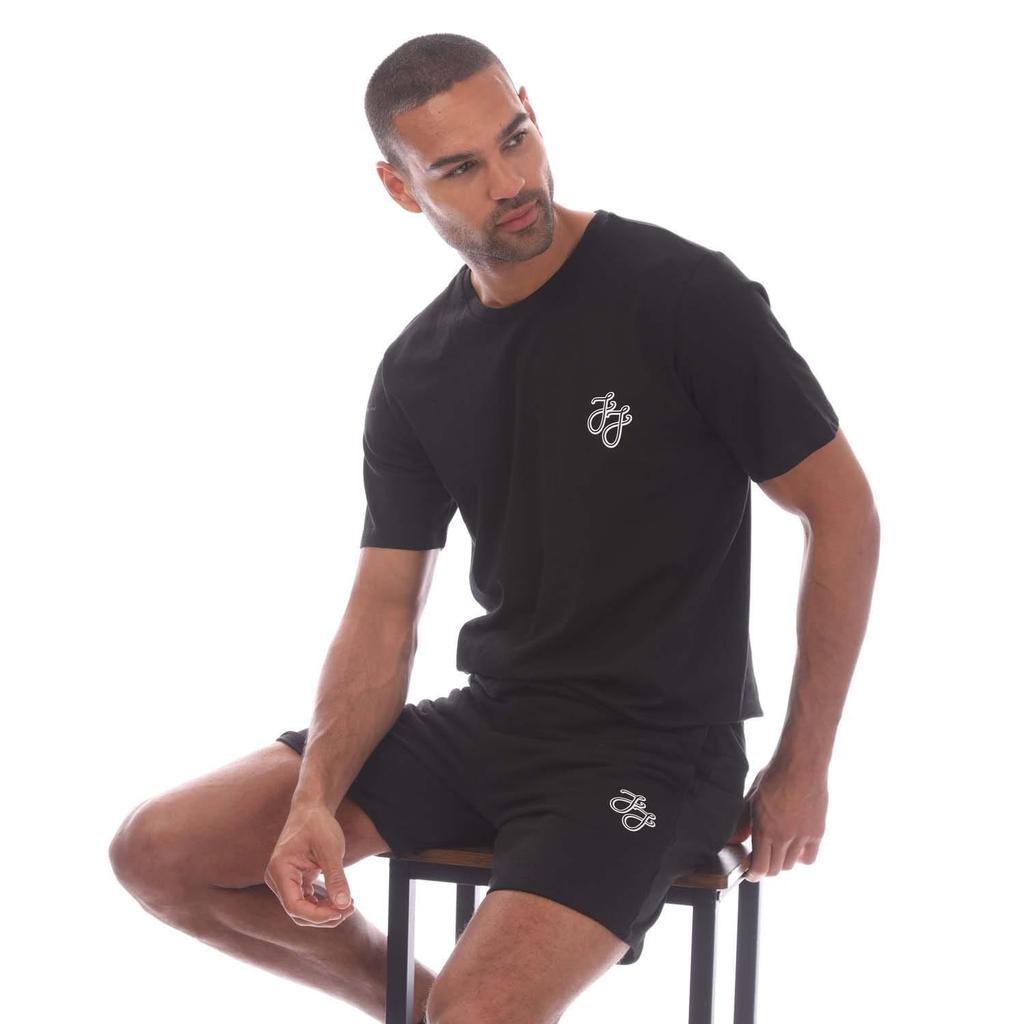 Jack And Jones Mens Tag T-Shirt & Shorts Set