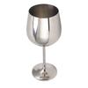 Metal Wine Goblet Stainless Steel Elegant High Hardness Widely Used Metal Wine Glass for Party Wedding Banquet Silver