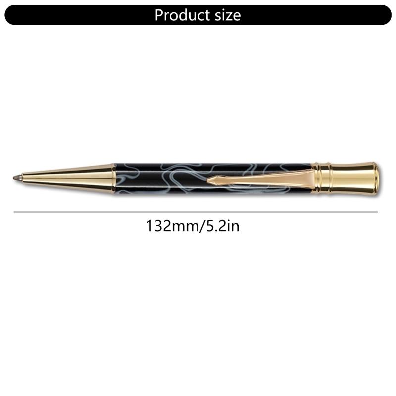 Caneta de Escrita Suave Caneta Esferográfica de Metal 1.0mm Caneta Esferográfica Giratória Caneta de Papelaria Caneta de Negócios para Escola Escritório