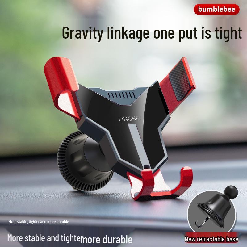 Universal Aluminum Alloy Car Vent Phone Holder - Stable, Anti-Shake Gravity Design