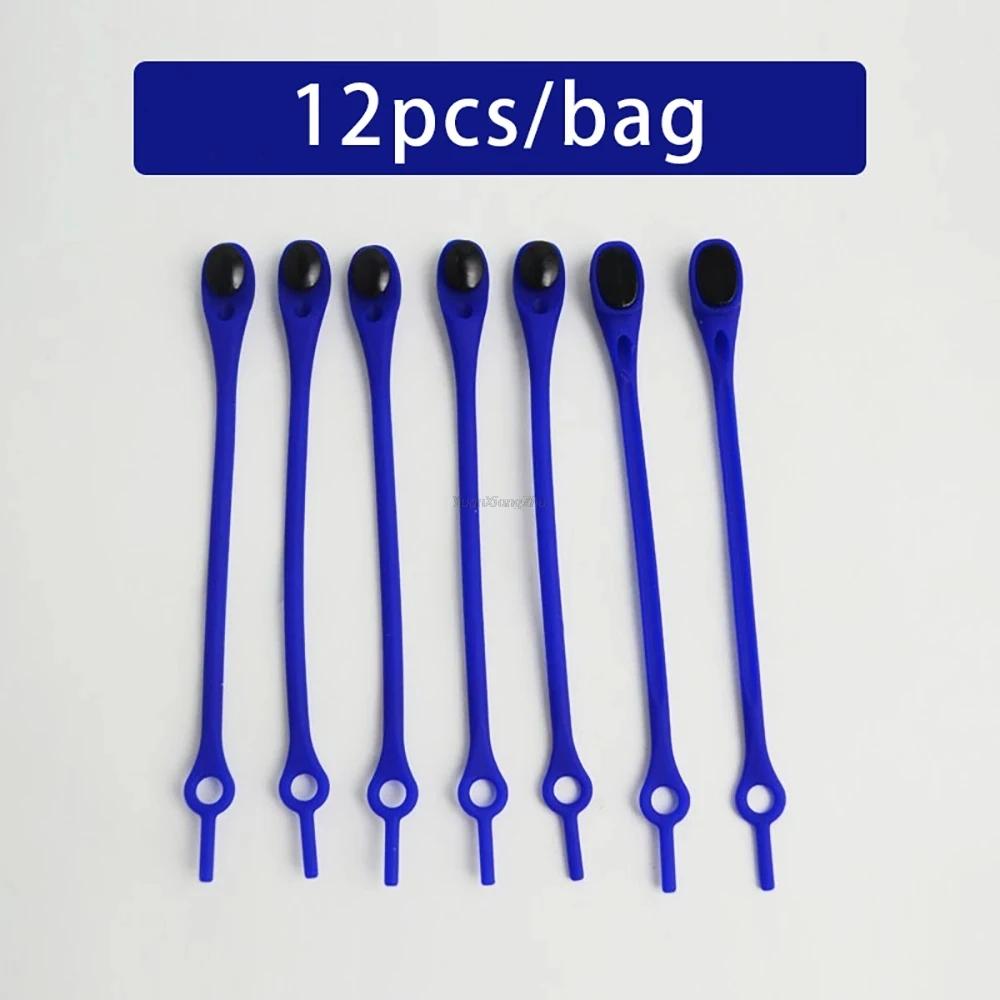1 Pair Round Elastic Silicone Shoelaces No Tie Universal Comfort Slip On Replacement Shoe Straps for Men Women