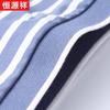 Hengyuanxiang Herren gestreiftes Polohemd aus Seidenmischung
