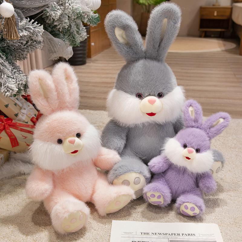 Hot Cute High Quality Cute Rabbit Plush Toys Soft Stuffed Cartoon Animal Doll Kawaii Sitting Rabbit Toy Pillow For Birthday Gift