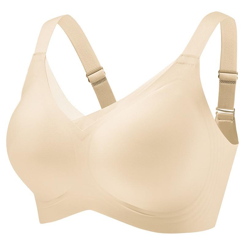 Women S No Wire Jelly Vest Style Seamless Plus Size Push Up Bra