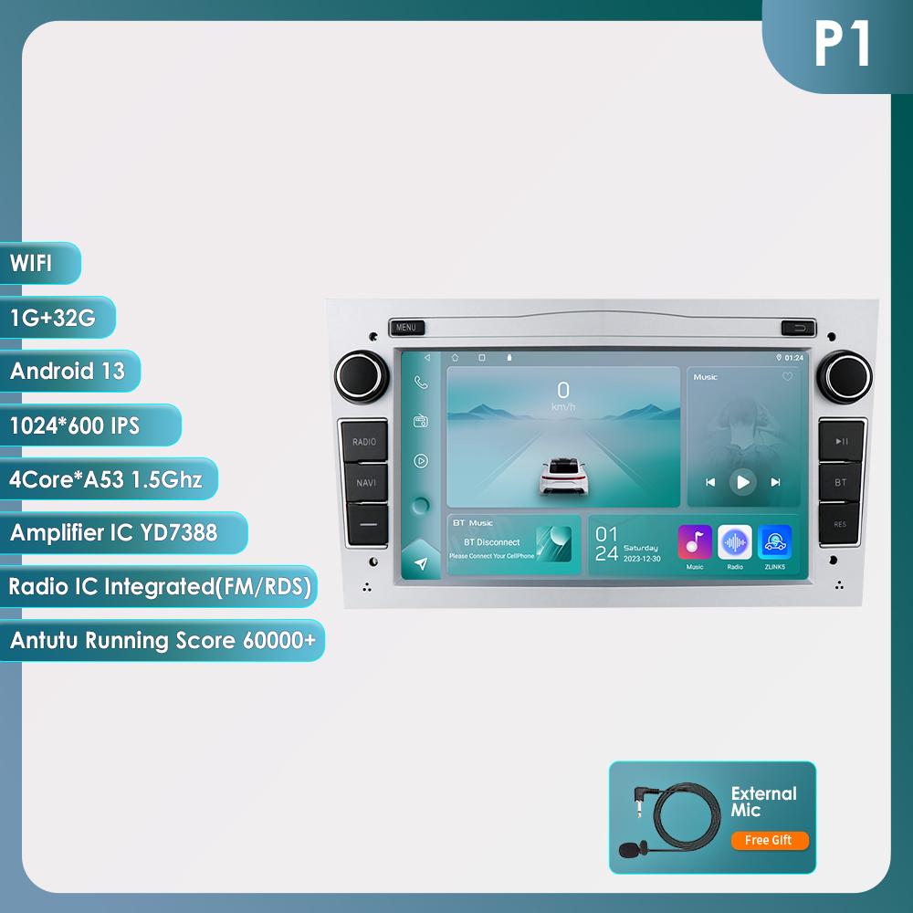 Hizpo Android 14 CarRadio DSP Wireless Carplay Auto for Opel Astra H J 2004 Vectra Vauxhall Antara Zafira Corsa C D Vivaro Meriva Veda