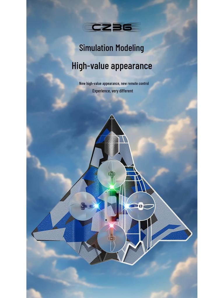 Foam RC Stunt Airplane: Hand-Thrown Electric Fighter Model Toy for Kids