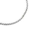 Silver One 925 Silver Round Necklace Chain for Men [Silver, 3mm Wide, 51cm Long]