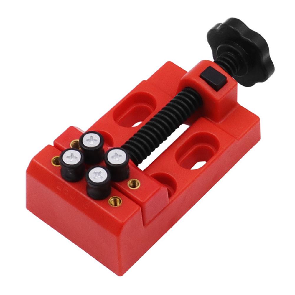 Quick-Release Mini Bench Vise 8-Hole Universal Table Clamp DIY Jewelry Carving Tool for Woodworking Grinding Small Workpieces