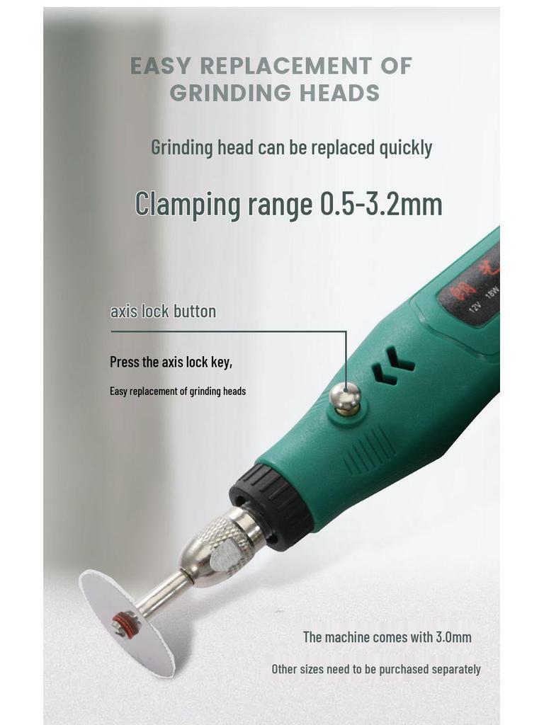 Mini Handheld Electric Grinder: Wood Carving, Jade Polishing, and Engraving Tool