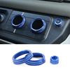 Fit For Defender 110 - Blue Aluminum Central Console Ac Knob Cover Trim