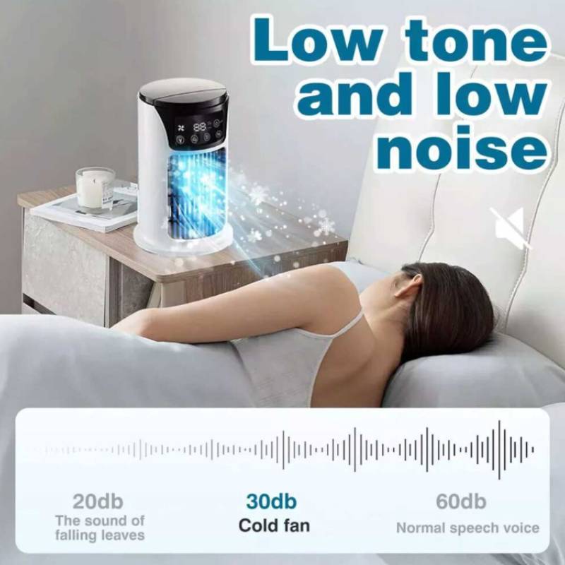 Mini Water Cooling Fan With Usb Spray Humidifier For Office And Dorm Rooms