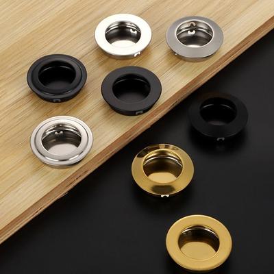 35mm Kulatá Zapuštěná Dveřní Rukojeť Neviditelná Nerezová Ocel Táhlo Posuvných Dveří Knoflík Skříňky Šatní Skříně Moderní Nábytkové Kování