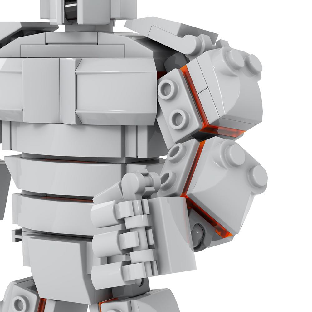 MOOXI Movie Series 218Pcs MOC Bricks Odin Humanoid Weapons DIY Building Blocks Education Toys For Children Birthday Gift MOC1389