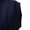 AIOPESON New Men Solid Color V Neck Knitted Sweater Vest Warm Sweater for Men