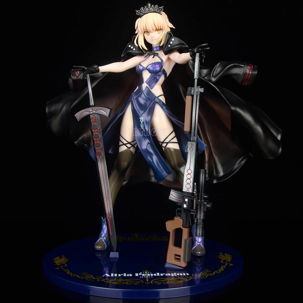 Fate/Grand Order Altria Pendragon1/7 Saber Alter Rochie ver Alter Japonia Anime PVC Figurină de Acțiune Jucărie Joc Colecționabil Model Păpușă