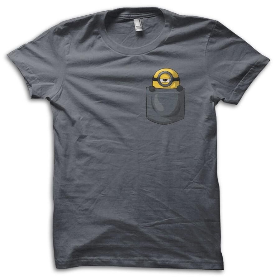 Monster in My Pocket Cute Cartoon Parody Funny Joke T-Shirt M5668 S разноцветный