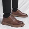 Classic Senior Men Oxford Shoes Formal Office Leather British Style Lace Up Thick Bottom Business Dress