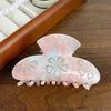 Koreanischer Stil Strass-Einlage Haarklammer Blume Acryl Haarklammer Damen Haiklammer Reise