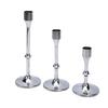 3 Pcs Candlestick Holder Steel Vintage Tall Metal Taper Candle Holders with Round Base for Table Wedding Housewarming