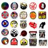 50 Nostalgic Music Graffiti Stickers Guitar Refrigerator Skateboard Motorcycle Stickers Waterproof Creative