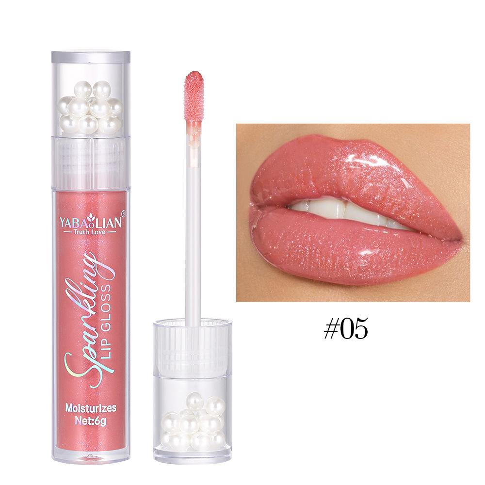 Błyszczyk do ust Pearl Glitter Wodoodporny połyskujący błyszczyk do ust Hydra Moist Długotrwały cukierkowy kolor Seksowny błyszczyk do ust