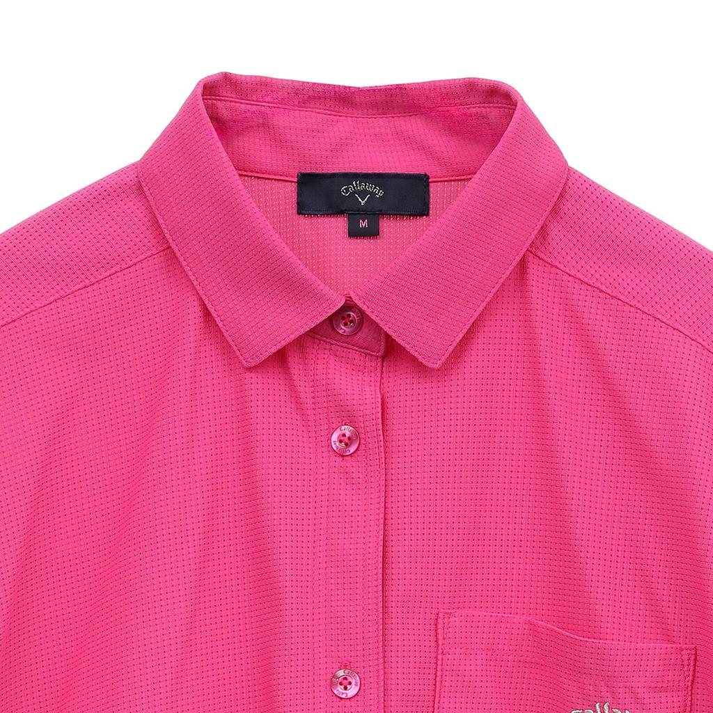 French Sleeve Shirt for Kazaana Mesh Golf C25134209 S [Callaway] Women's (Suitable Setup) / / 1092_Pink