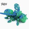 Mechanical Insect Figurine 3D Printed Cyberpunk Bee Figurine, Movable Joints Hornet Ornament, Articulated Wasp Fidget Toy, Stress Relief Desk Gift for