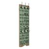 Wall-mounted Coat Rack with 6 Hooks 120 X 40 Cm HAPPY LOVE