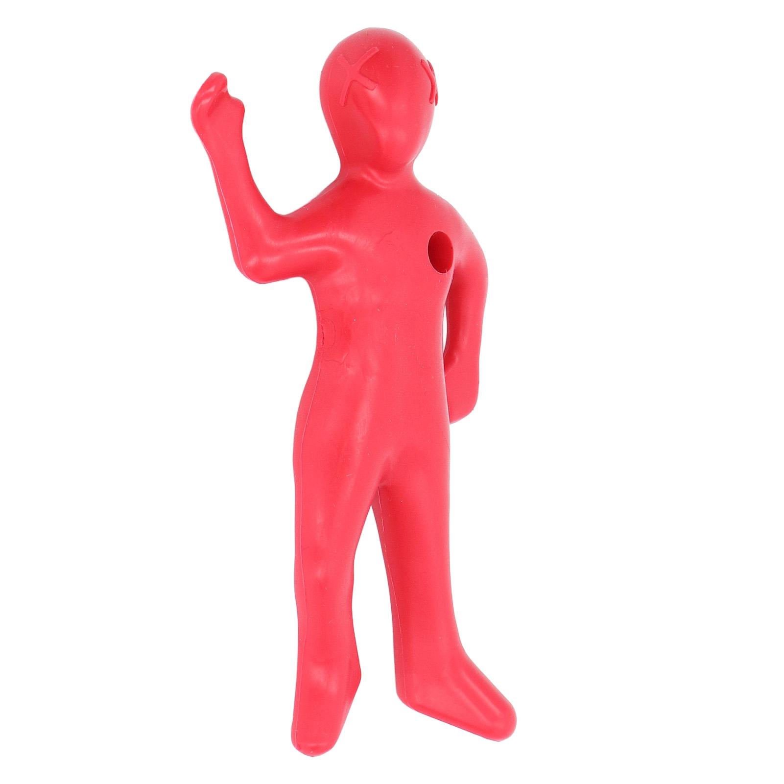 

Red Human Shape Pen Holder Plastic Funny Pencil Holder Desk Ornaments for Office Household Decoration